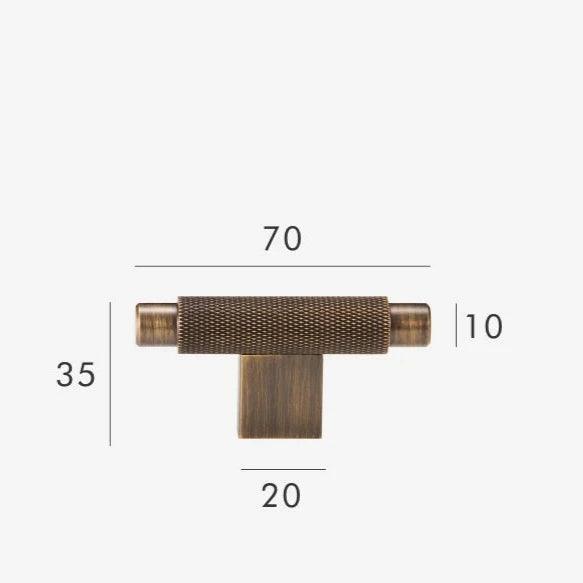 Tateisse Knurled Cabinet Knobs-handles and knobs-Ridorn
