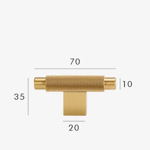 Tateisse Knurled Cabinet Knobs-handles and knobs-Ridorn