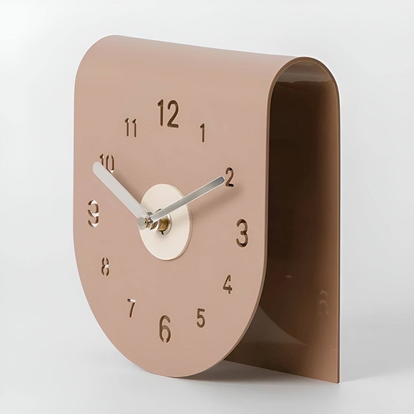 Elegant Natural Wood Table Clock with Clear Numerals | Ridorn