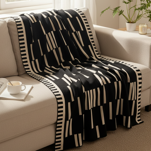 Cozy lightweight plush blanket ultra-soft front view