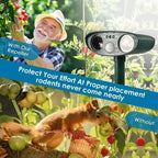 Ultrasonic Deer Repeller 4-Pack, Solar Powered Outdoor Animal Deterrent for Garden-Ridorn