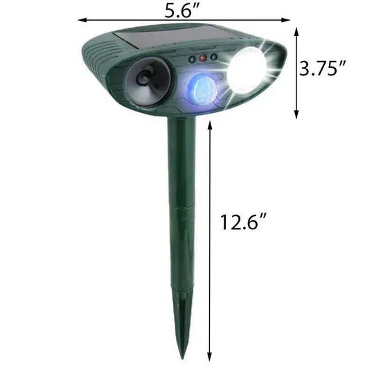 Ultrasonic Deer Repeller 4-Pack, Solar Powered Outdoor Animal Deterrent for Garden-Ridorn