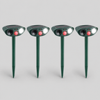 Ultrasonic Deer Repeller 4-Pack, Solar Powered Outdoor Animal Deterrent for Garden