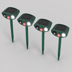 Ultrasonic Deer Repeller 4-Pack, Solar Powered Outdoor Animal Deterrent for Garden