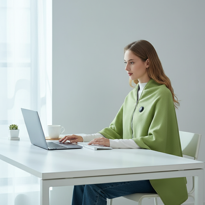 USB Electric Blanket with 3 Heat Settings & Shoulder Wrap | Ridorn