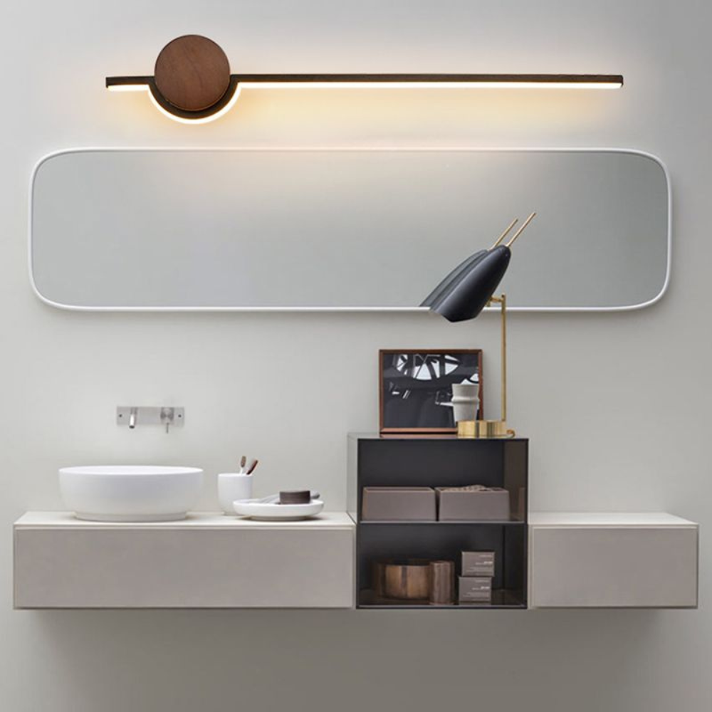 Vanity Wall Lamp | Nordic Linear Indoor Light for Bedroom or Bathroom | Ridorn
