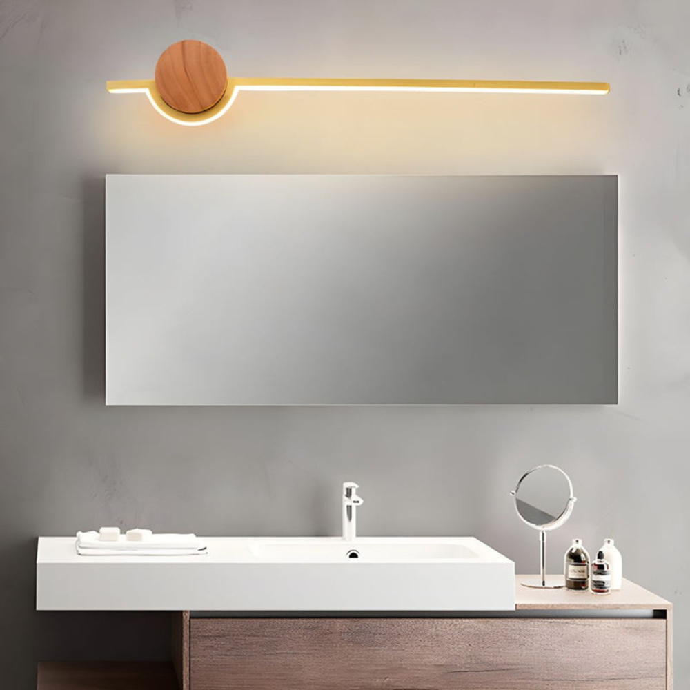 Vanity Wall Lamp | Nordic Linear Indoor Light for Bedroom or Bathroom | Ridorn