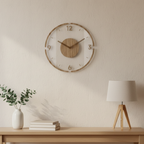 Elegant wall clock minimalist design front view