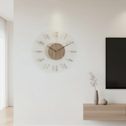 Vellaro Clock | Elegant Silent Quartz Wall Clock for | Ridorn