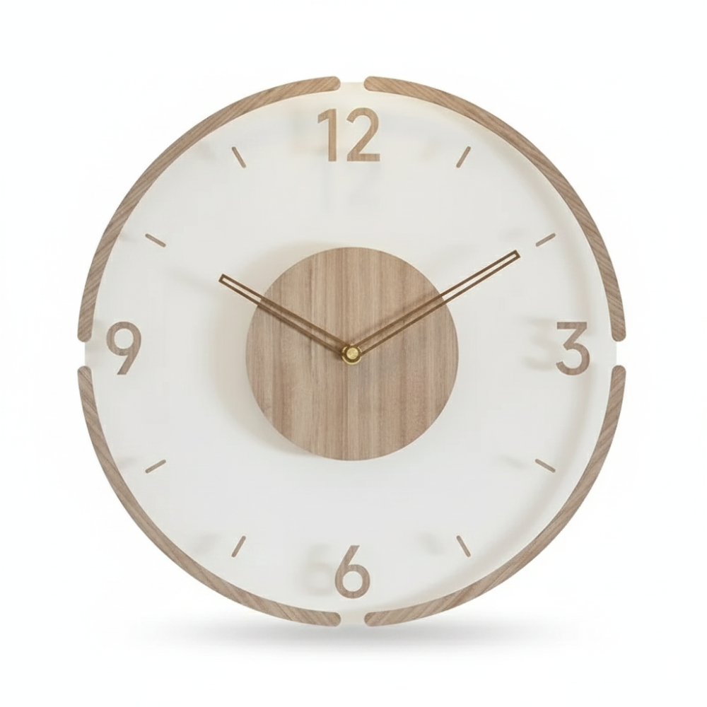 Vellaro Clock | Elegant Silent Quartz Wall Clock for | Ridorn