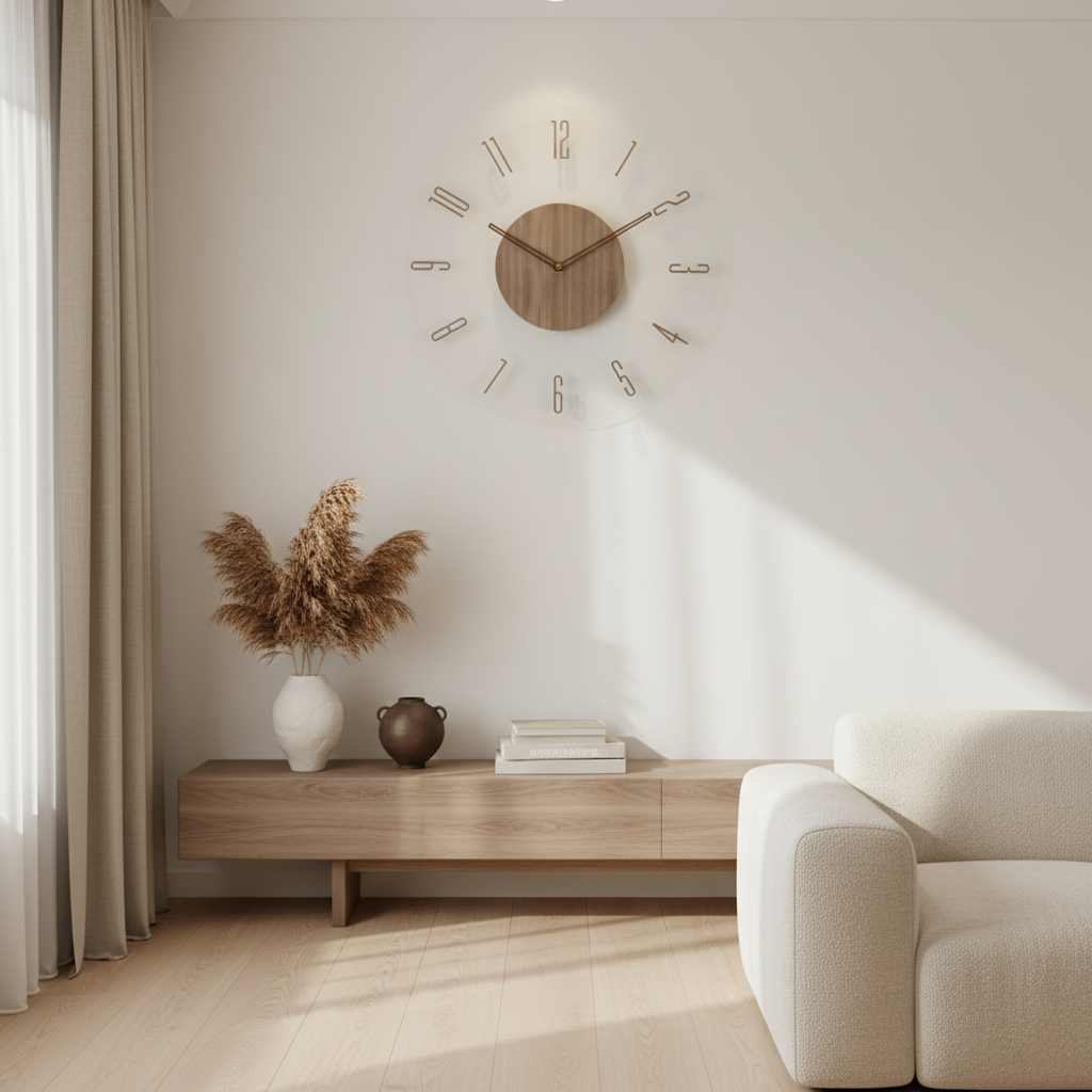 Vellaro Clock | Elegant Silent Quartz Wall Clock for | Ridorn