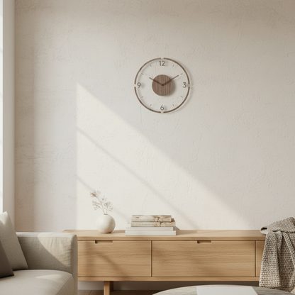 Vellaro Clock | Elegant Silent Quartz Wall Clock for | Ridorn