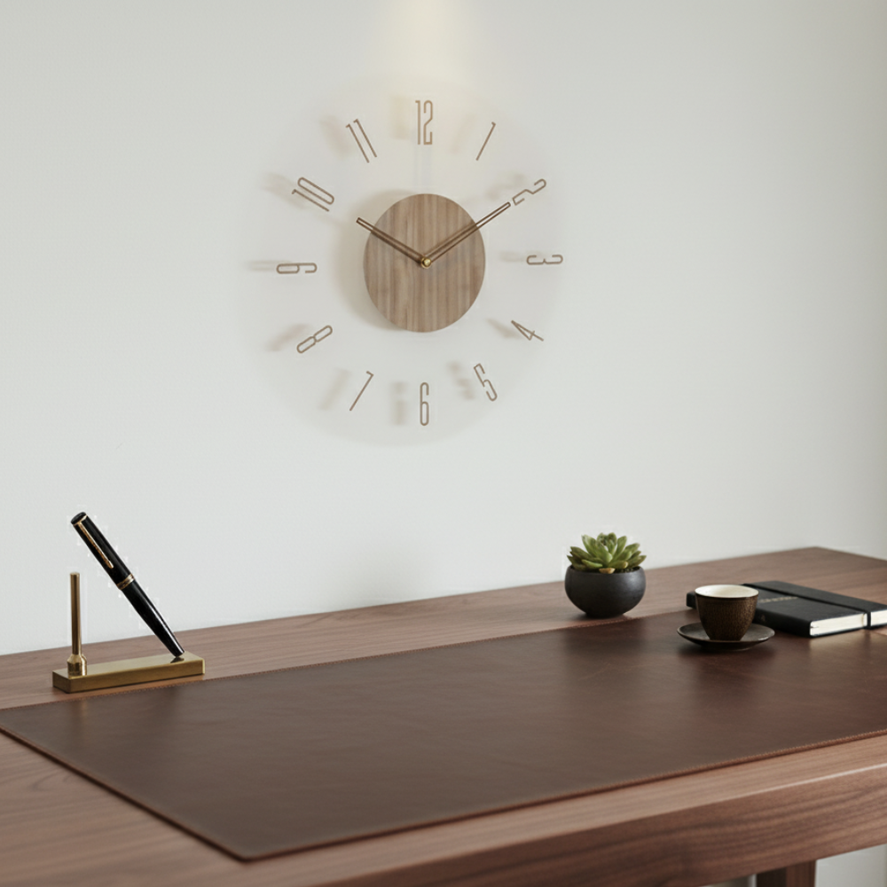 Vellaro Clock | Elegant Silent Quartz Wall Clock for | Ridorn
