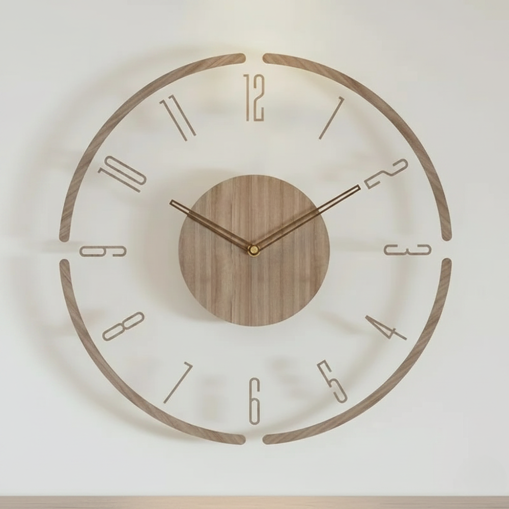 Vellaro Clock | Elegant Silent Quartz Wall Clock for | Ridorn