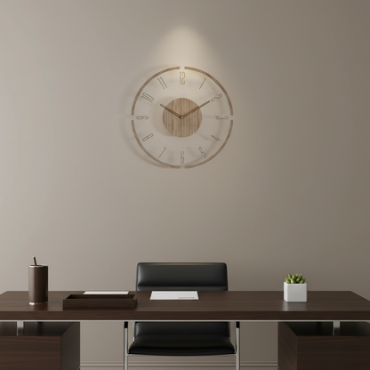 Vellaro Clock | Elegant Silent Quartz Wall Clock for | Ridorn