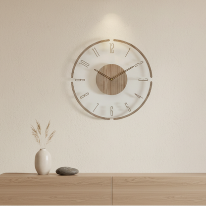 Vellaro Clock | Elegant Silent Quartz Wall Clock for | Ridorn