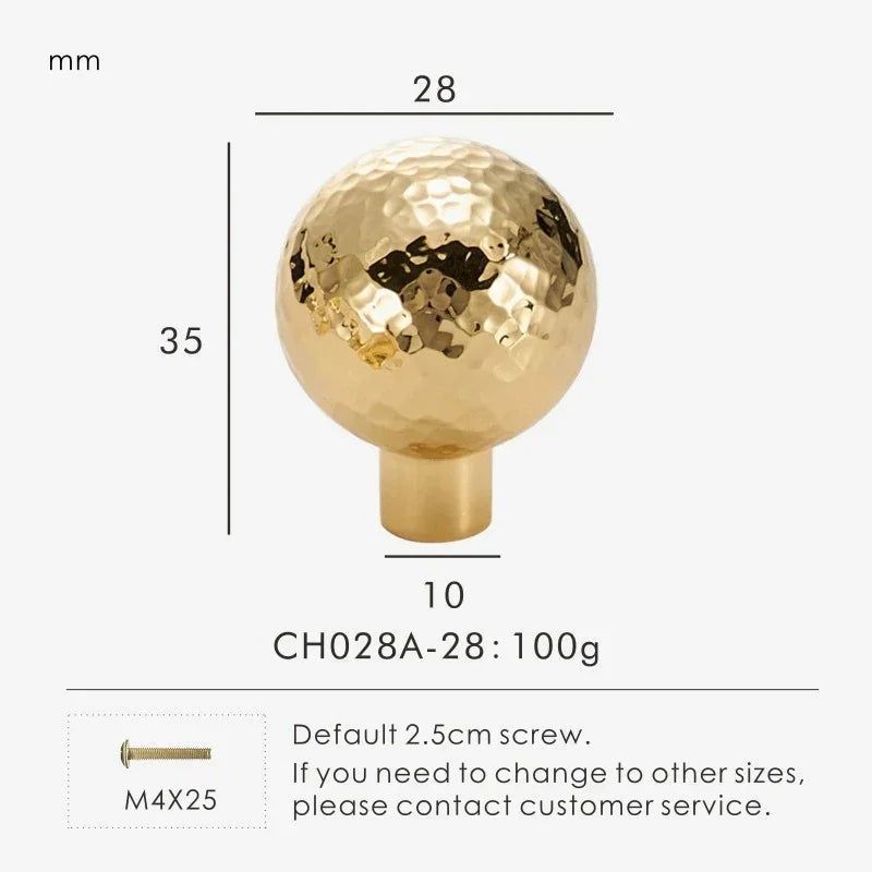 Vidmont Hammered Cabinet Knobs-handles and knobs-Ridorn