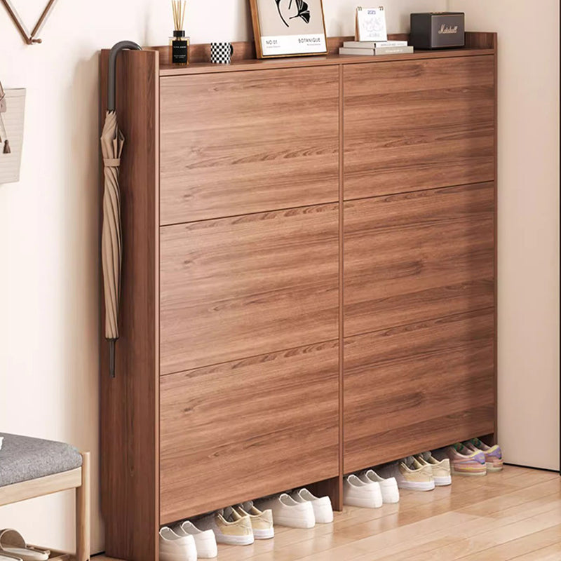 Vintage 3-Tier Walnut Shoe Storage Rack for Small Spaces | Ridorn-Shoe Storage-Ridorn