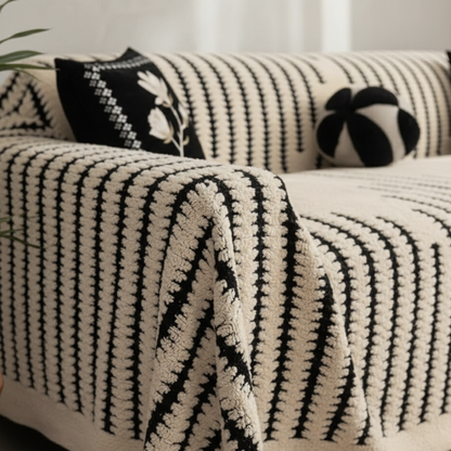 Vintage-Inspired Plush Tufted Couch Cover with Non-Slip | Ridorn