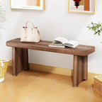 Vintage Solid Wood Shoe Bench with Walnut Storage for | Ridorn-Benches-Ridorn