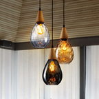 Vintage Teardrop Pendant Light | Classic Hanging Fixture for Dining Rooms and Kitchens-Pendant Lights-Ridorn