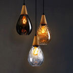 Vintage Teardrop Pendant Light | Classic Hanging Fixture for Dining Rooms and Kitchens-Pendant Lights-Ridorn