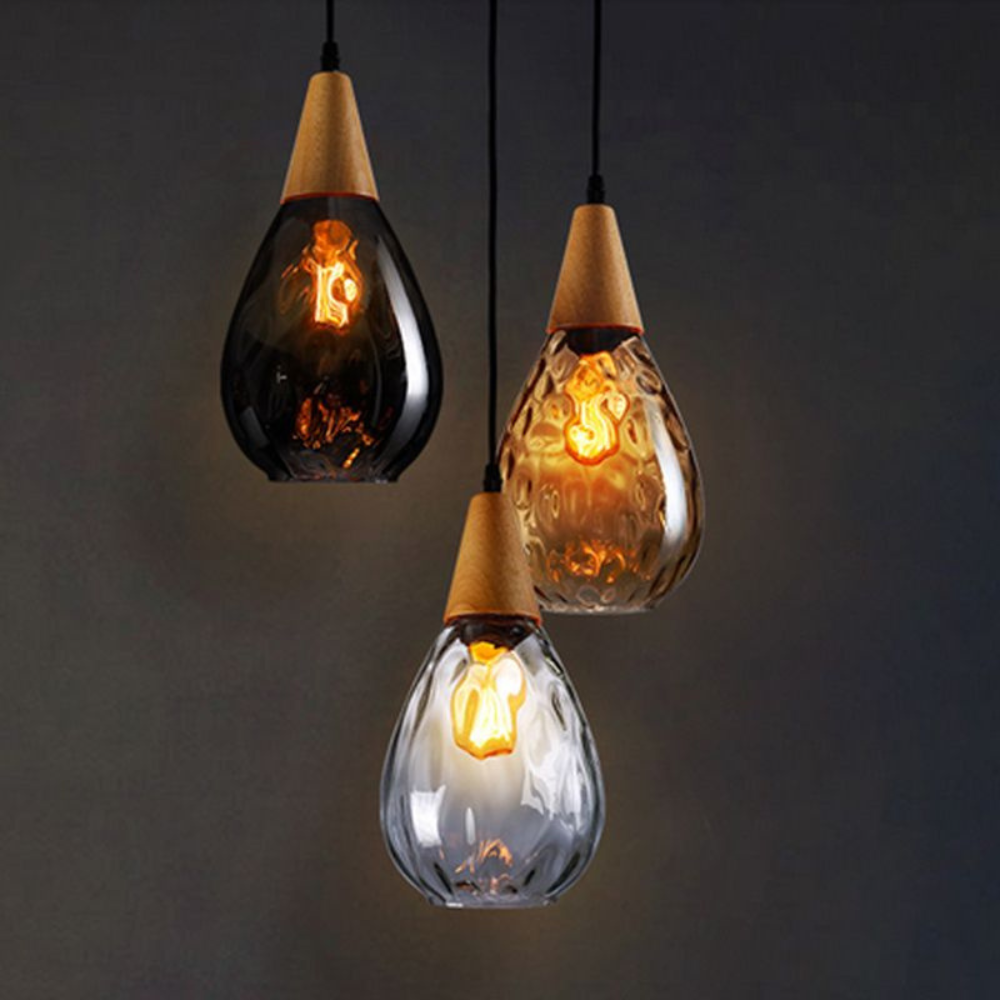 Vintage Teardrop Pendant Light | Classic Hanging Fixture for Dining Rooms and Kitchens-Pendant Lights-Ridorn