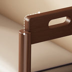 Vintage Walnut Shoe Storage Bench with Armrests and Padding | Ridorn-Benches-Ridorn