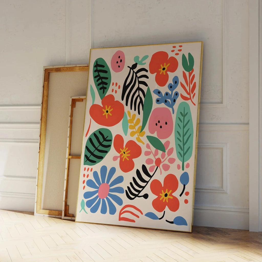 Vivdale Flowers Canvas Painting-Wall Art-Ridorn