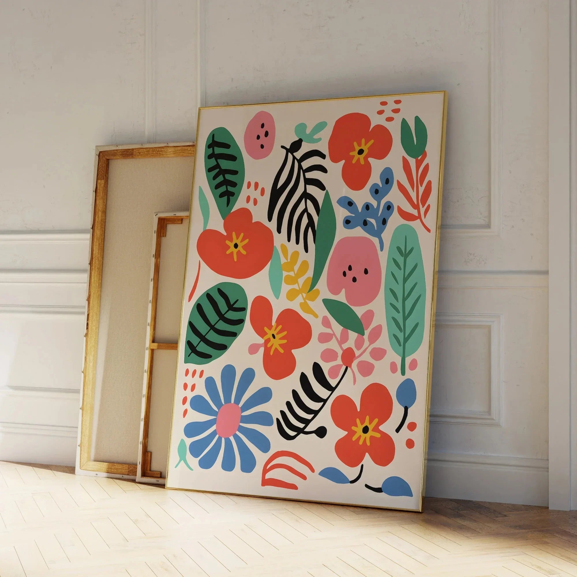 Vivdale Flowers Canvas Painting-Wall Art-Ridorn