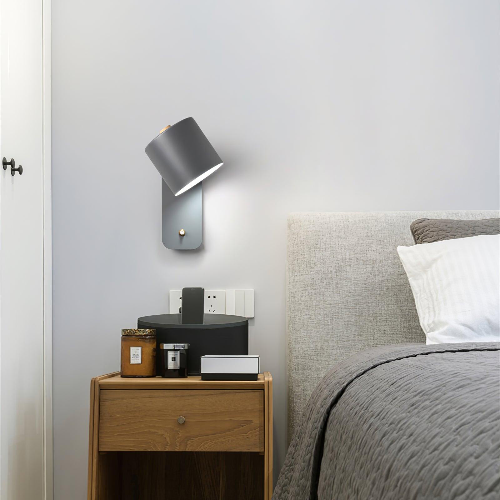 Wall Light Adjustable | Cylindrical Shade Fixture | Ridorn