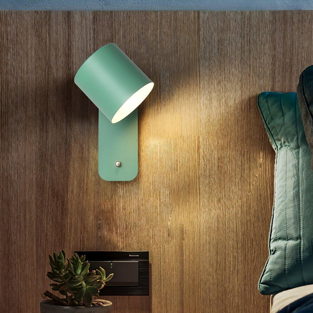 Wall Light Adjustable | Cylindrical Shade Fixture | Ridorn