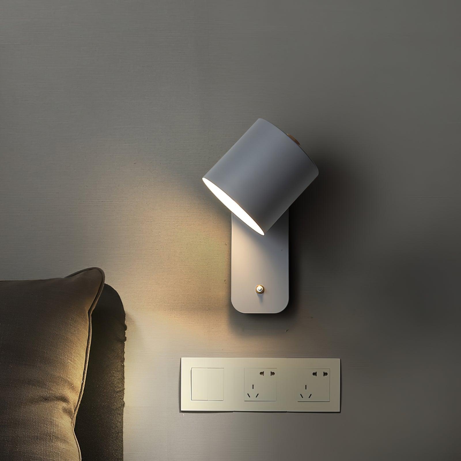 Wall Light Adjustable | Cylindrical Shade Fixture | Ridorn