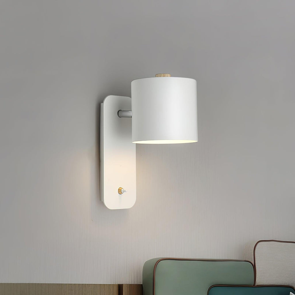 Wall Light Adjustable | Cylindrical Shade Fixture | Ridorn