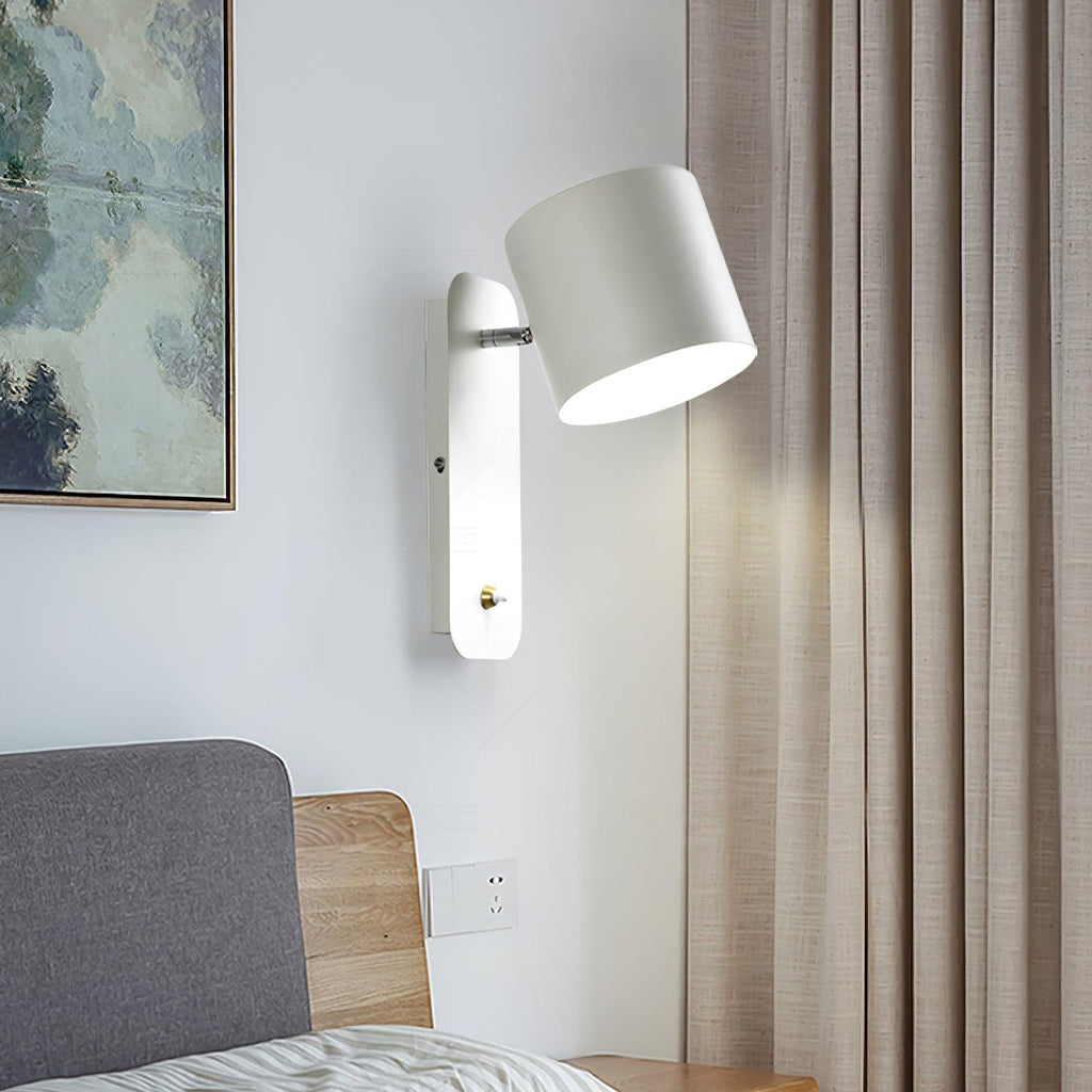 Wall Light Adjustable | Cylindrical Shade Fixture | Ridorn
