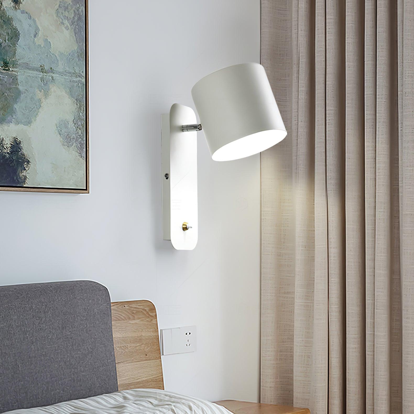 Wall Light Adjustable | Cylindrical Shade Fixture | Ridorn