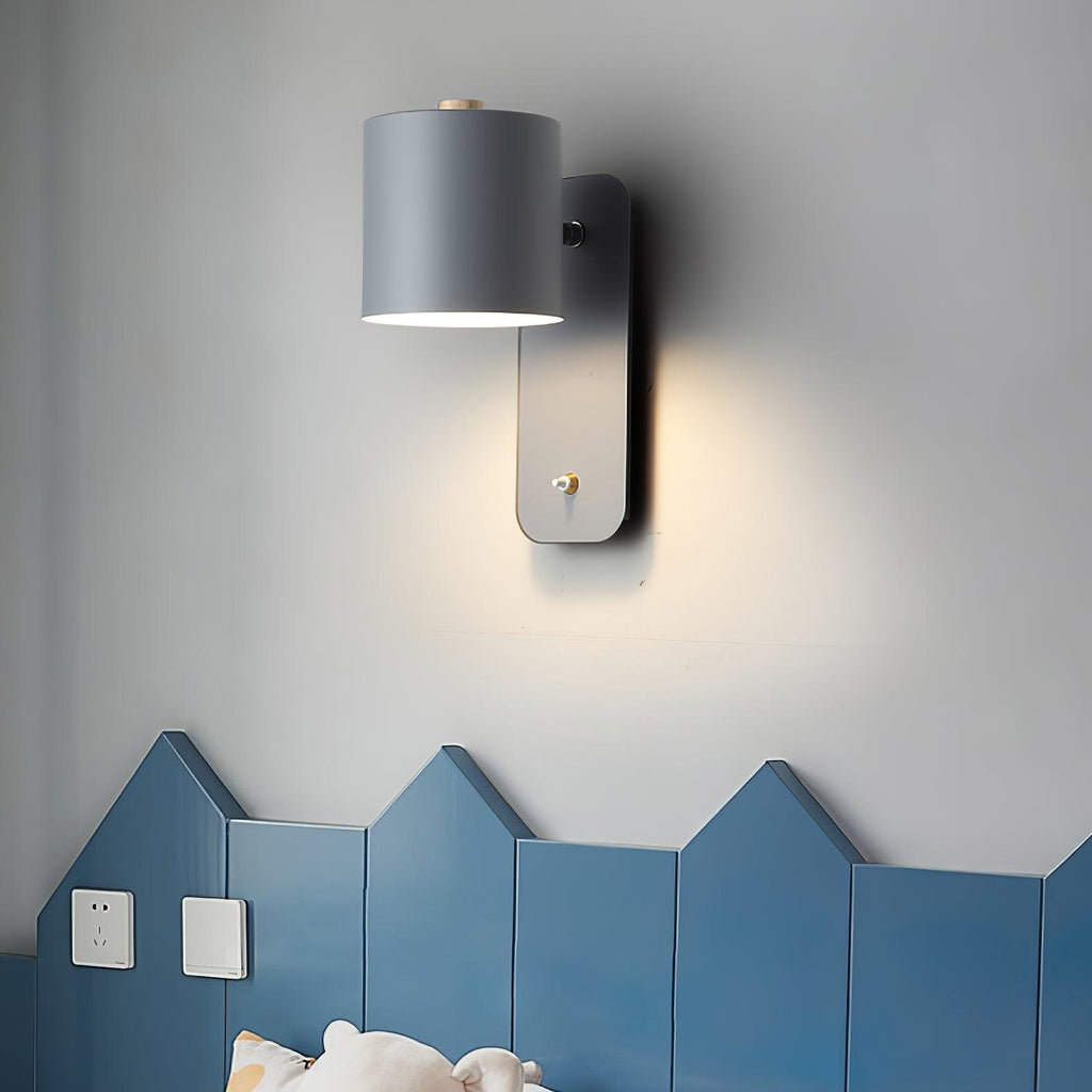 Wall Light Adjustable | Cylindrical Shade Fixture | Ridorn