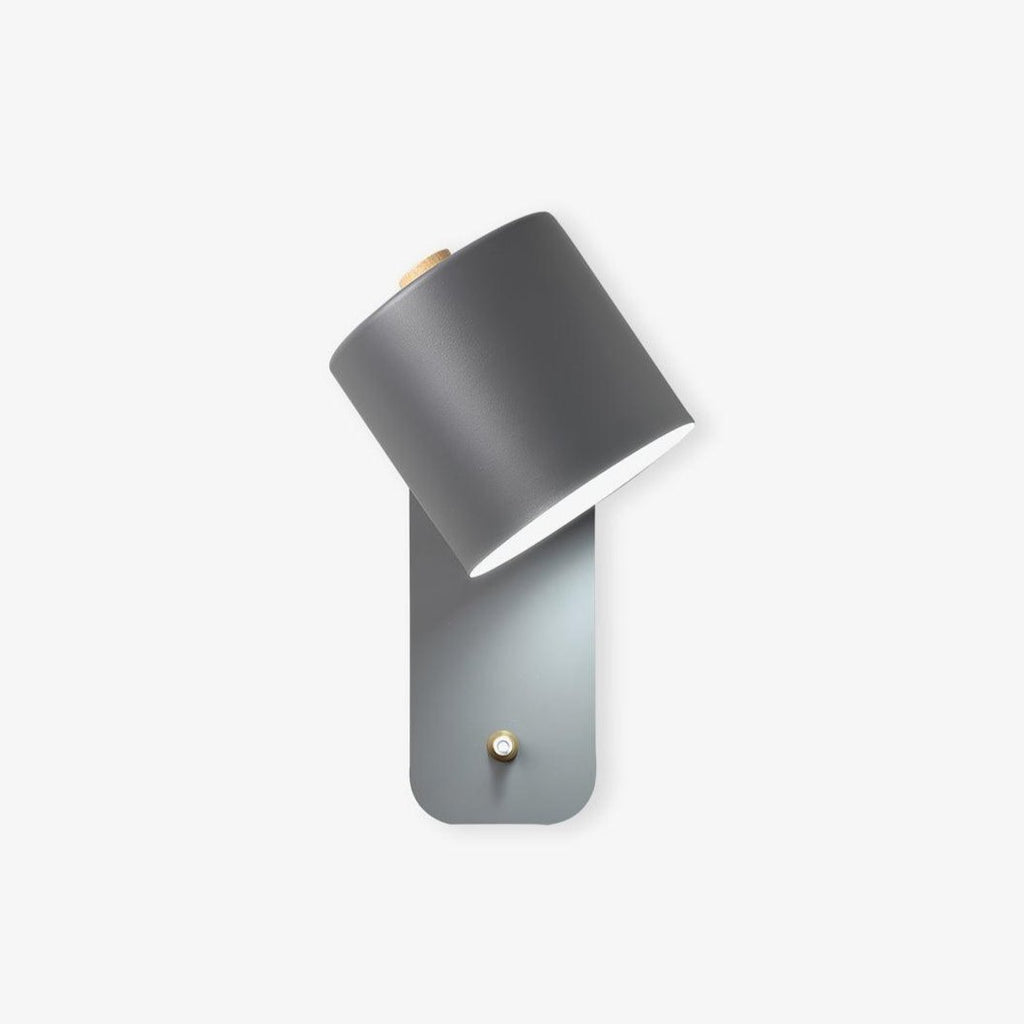 Adjustable wall light cylindrical shade studio view
