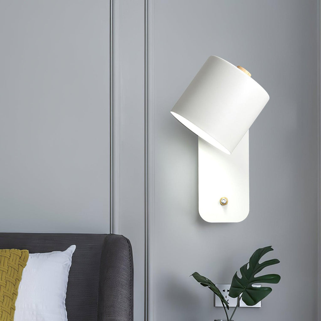 Wall Light Adjustable | Cylindrical Shade Fixture | Ridorn