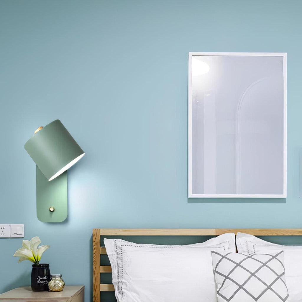 Wall Light Adjustable | Cylindrical Shade Fixture | Ridorn