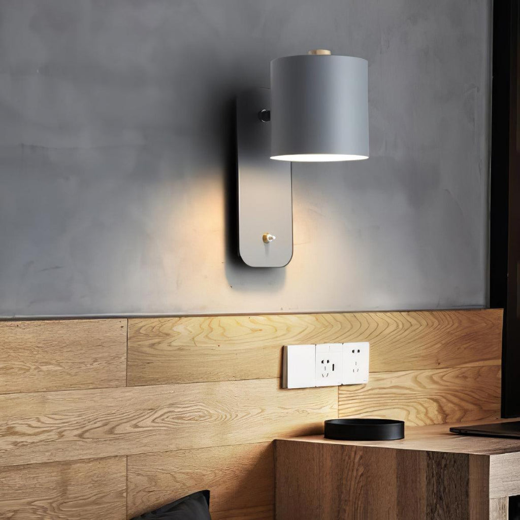 Wall Light Adjustable | Cylindrical Shade Fixture | Ridorn