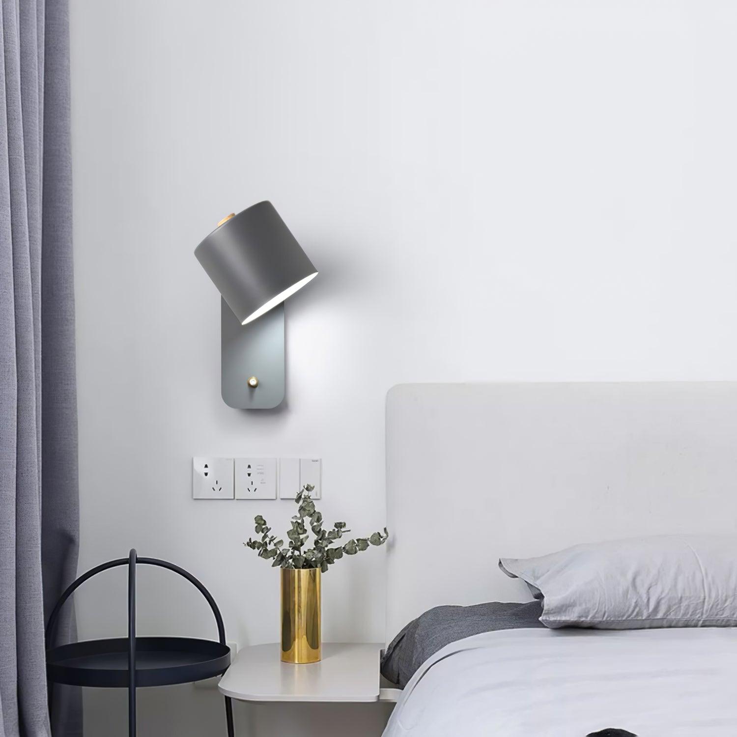 Wall Light Adjustable | Cylindrical Shade Fixture | Ridorn