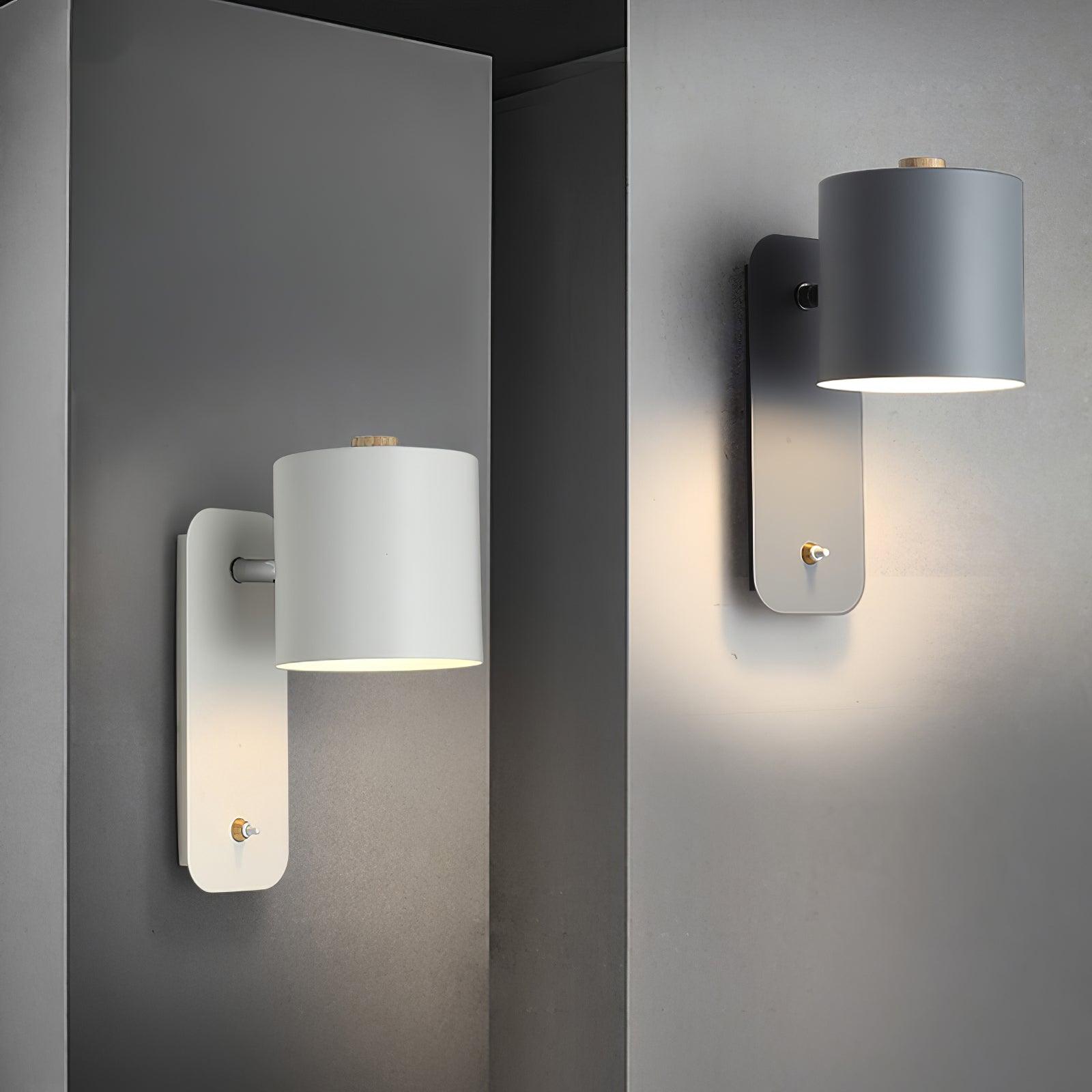 Wall Light Adjustable | Cylindrical Shade Fixture | Ridorn