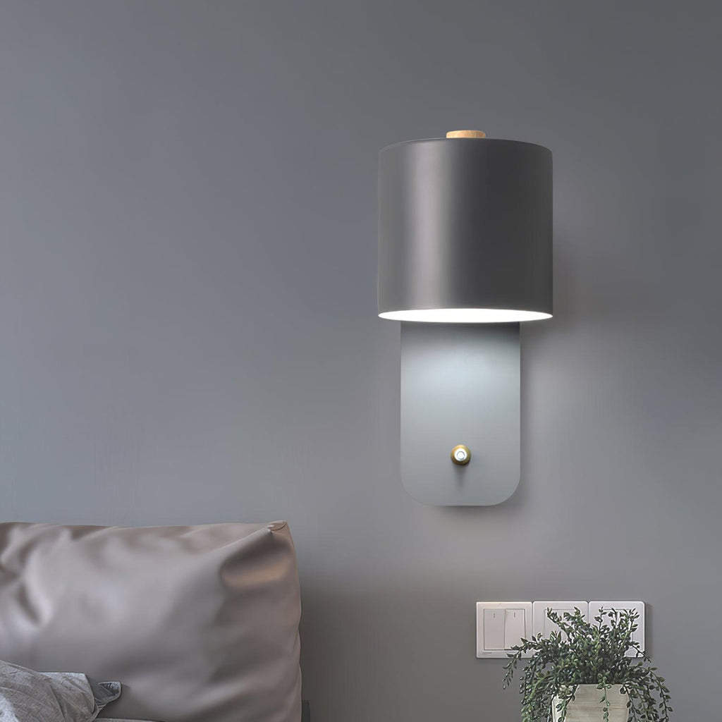 Wall Light Adjustable | Cylindrical Shade Fixture | Ridorn