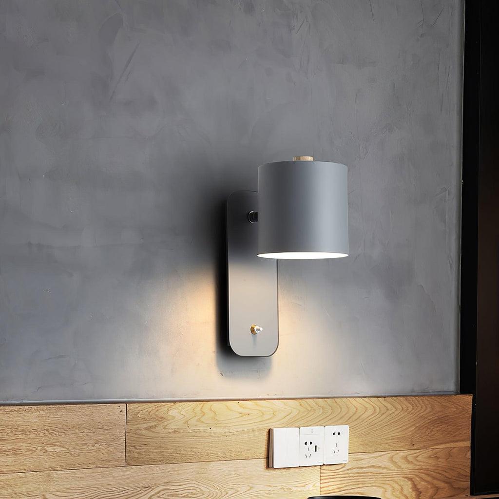 Wall Light Adjustable | Cylindrical Shade Fixture | Ridorn