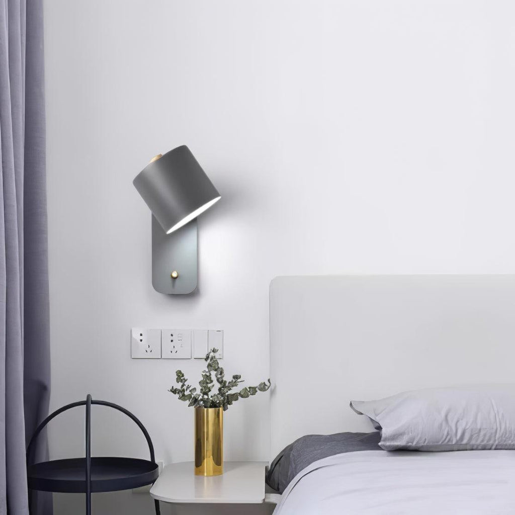 Wall Light Adjustable | Cylindrical Shade Fixture | Ridorn