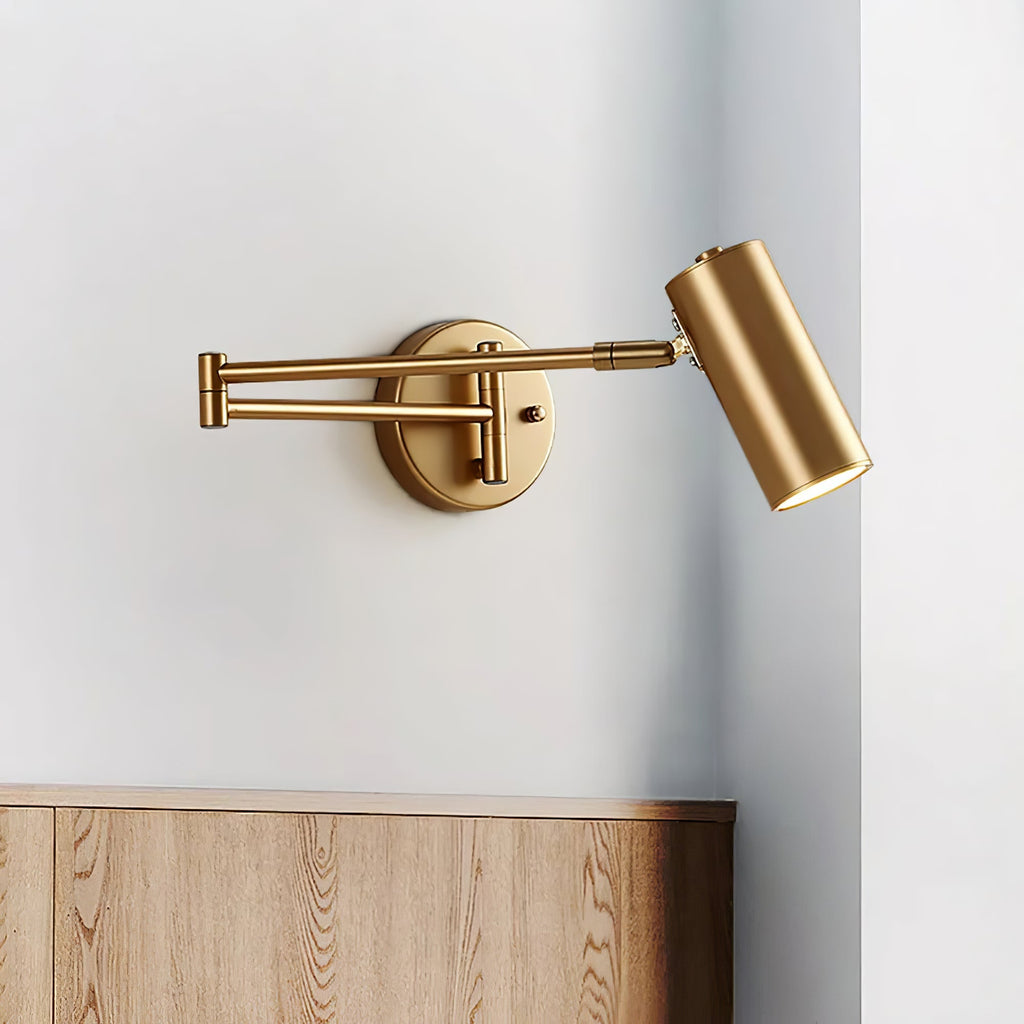Wall Light Adjustable | Swing Arm LED Fixture | Ridorn