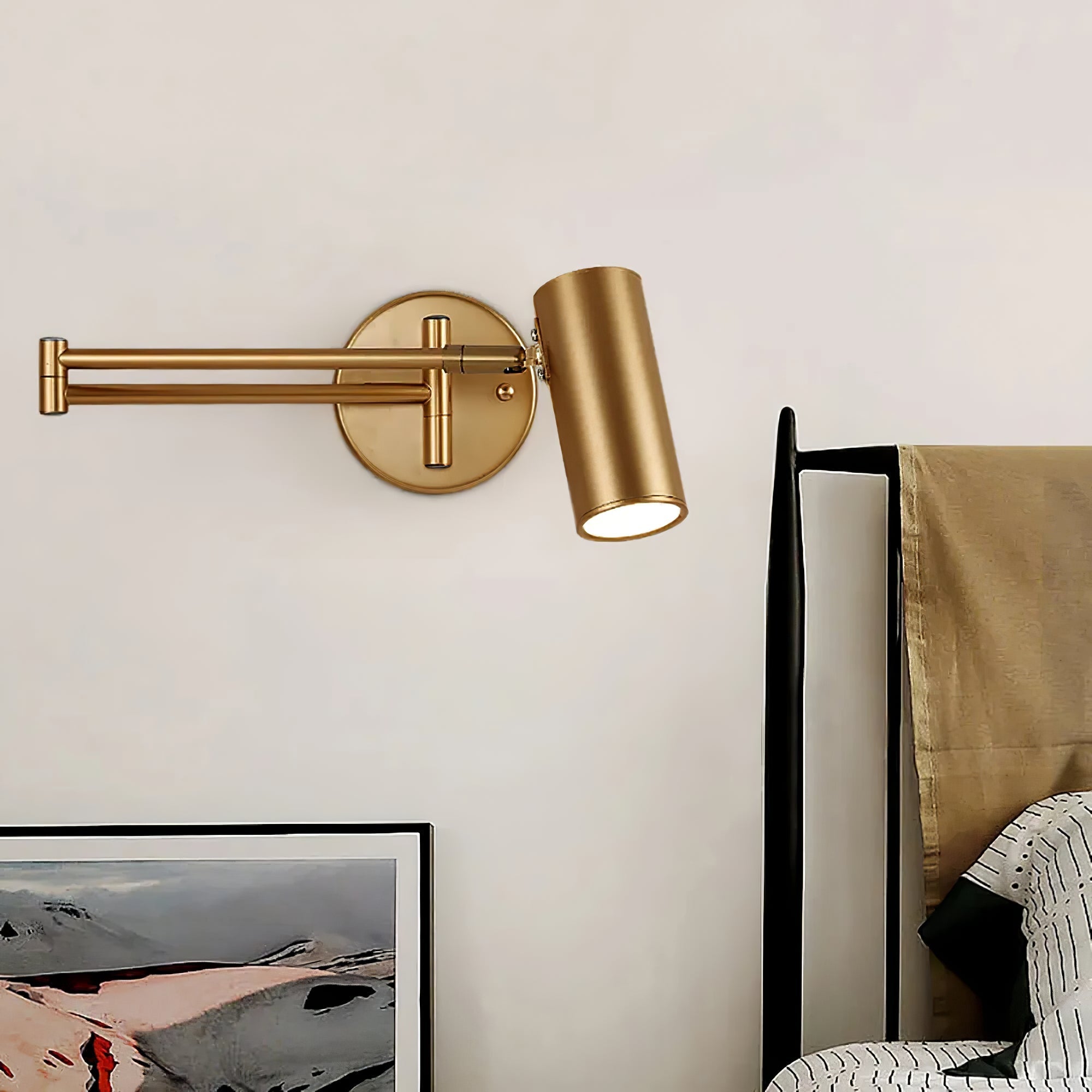 Wall Light Adjustable | Swing Arm LED Fixture | Ridorn