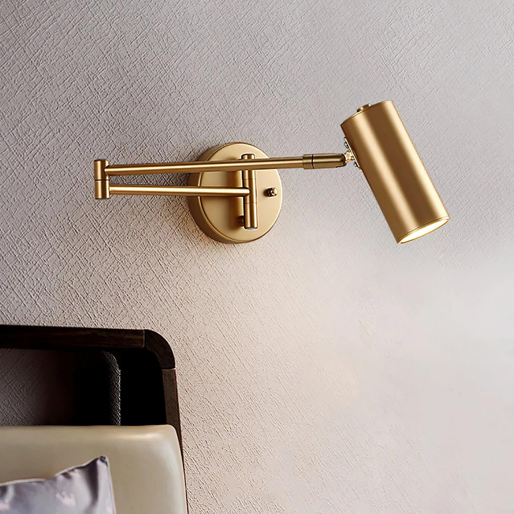 Wall Light Adjustable | Swing Arm LED Fixture | Ridorn