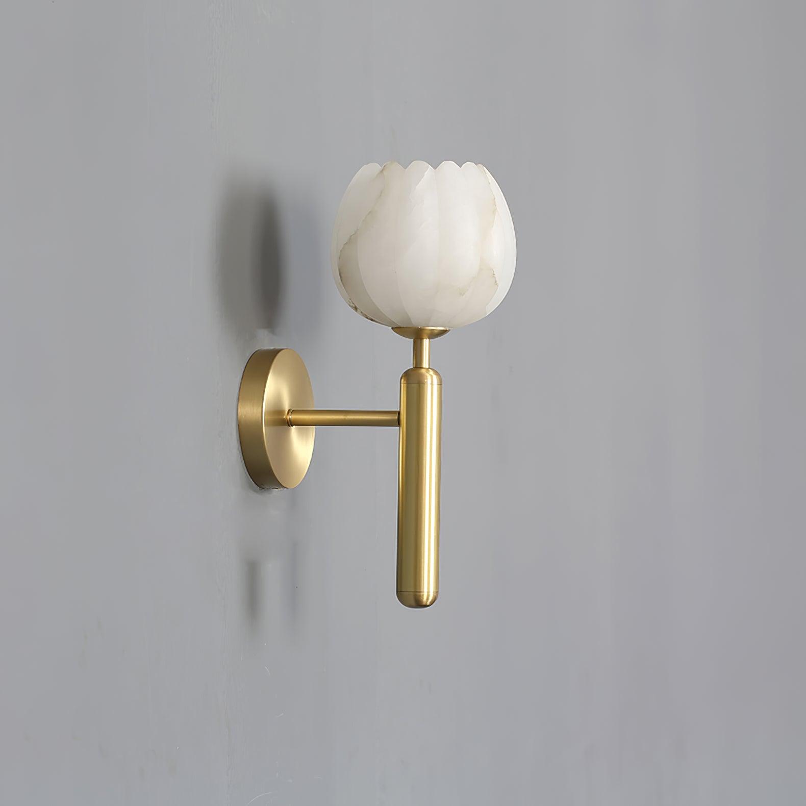 Wall Light Decorative | Brass and Alabaster Fixture | Ridorn